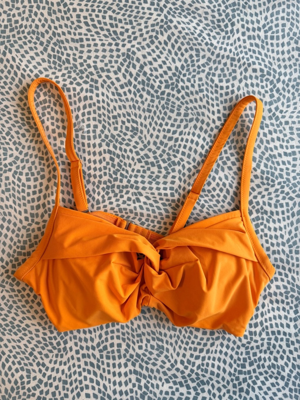 Athleta | Bright Orange Bikini Top with Two-Way Straps